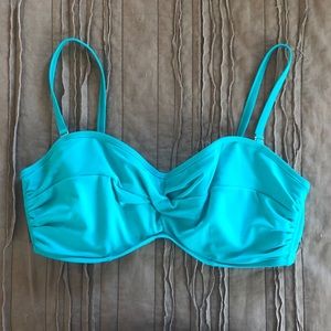 Turquoise bikini top